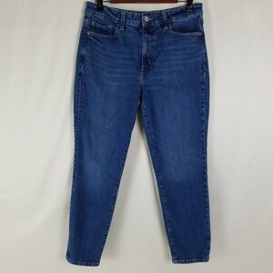 Old Navy OG Straight High Rise Jeans Womens 10 Blue Secret Slim Pockets Denim